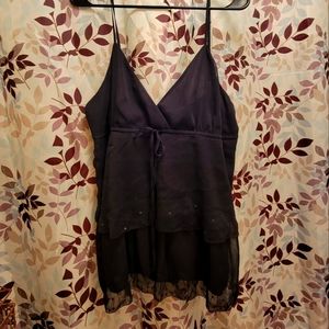 Spaghetti string dress top